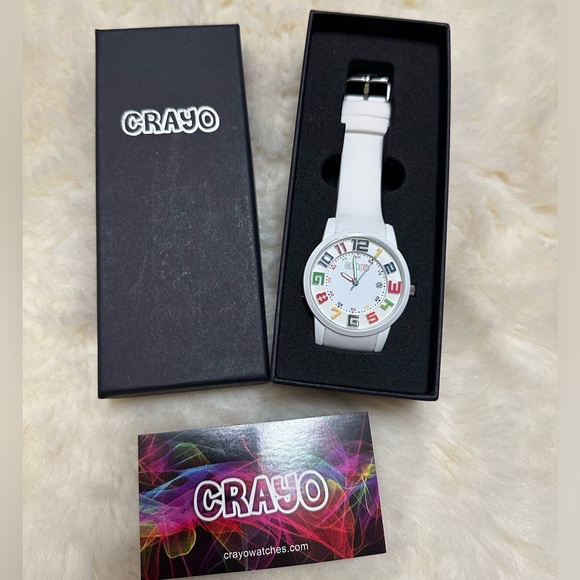 Crayo Women's CR2001 Festival White Silicone Watch - Picture 3 of 10